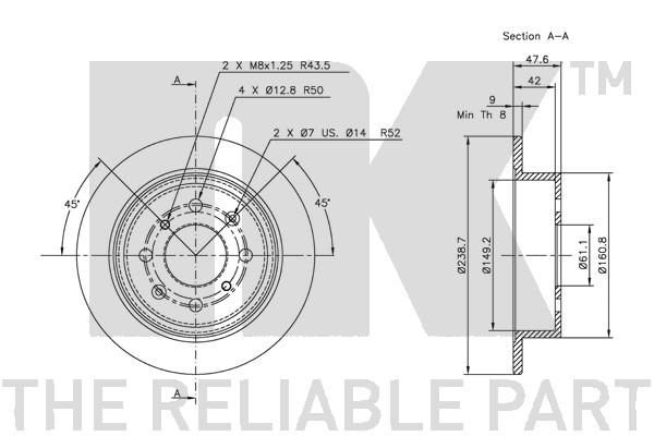 NK 312621 Bremsscheibe