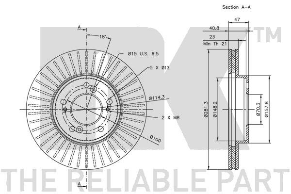 NK 312622 Bremsscheibe