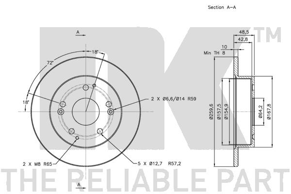 NK 312634 Bremsscheibe