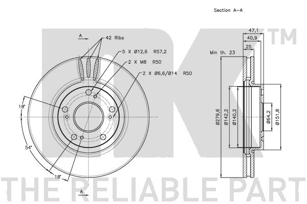 NK 312637 Bremsscheibe