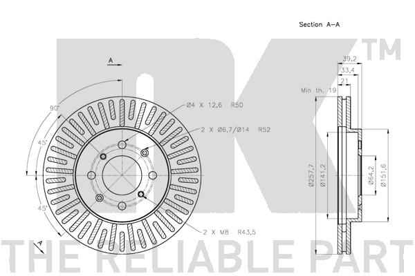 NK 312647 Bremsscheibe