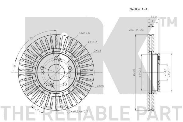 NK 312649 Bremsscheibe