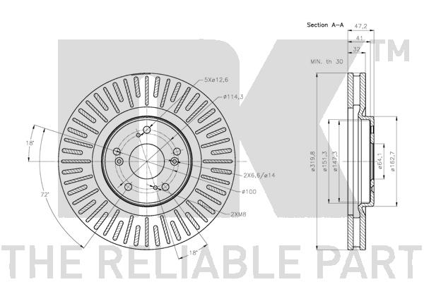 NK 312651 Bremsscheibe