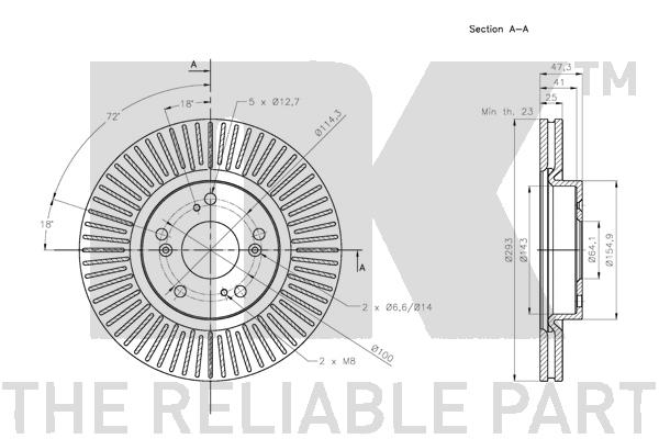 NK 312662 Bremsscheibe
