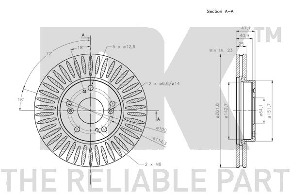 NK 312666 Bremsscheibe