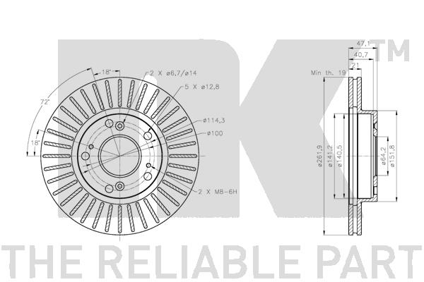 NK 312667 Bremsscheibe