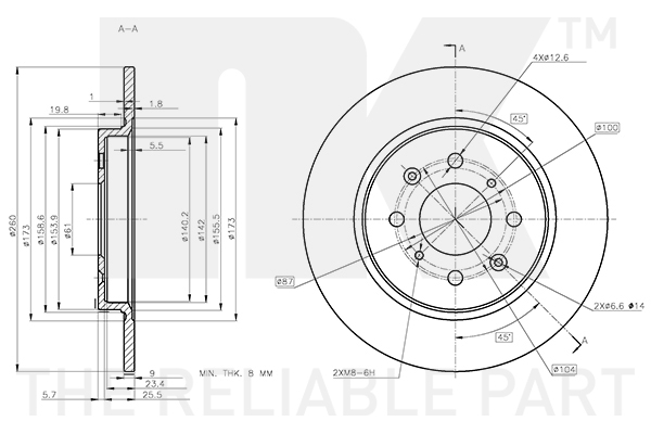 NK 312670 Bremsscheibe
