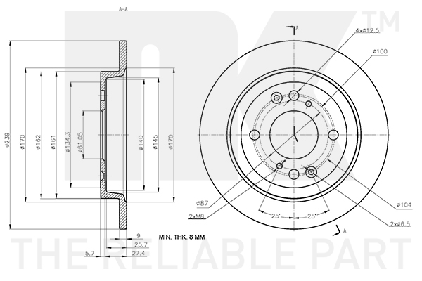 NK 312672 Bremsscheibe