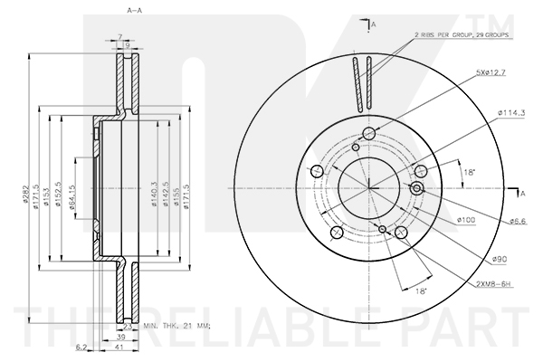 NK 312673 Bremsscheibe