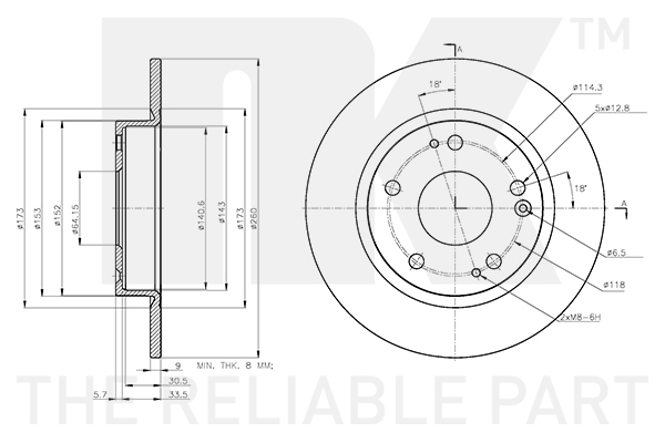 NK 312676 Bremsscheibe