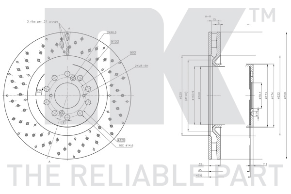 NK 312678 Bremsscheibe