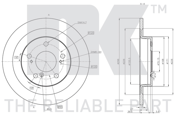 NK 312679 Bremsscheibe