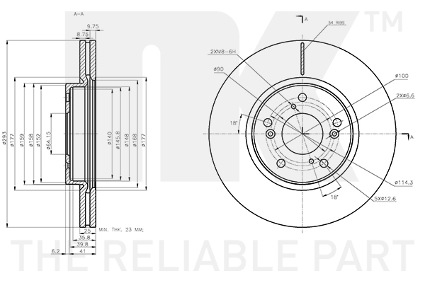 NK 312680 Bremsscheibe