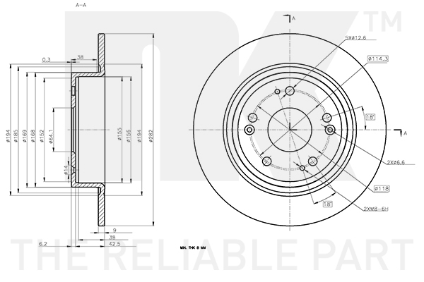NK 312681 Bremsscheibe