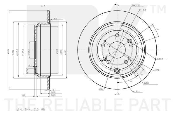 NK 312683 Bremsscheibe