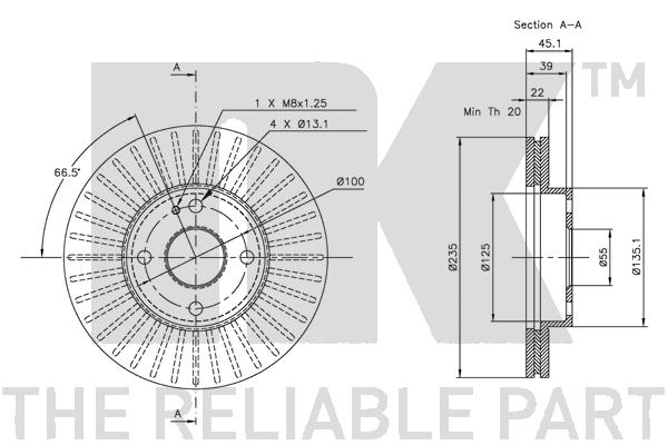 NK 313232 Bremsscheibe