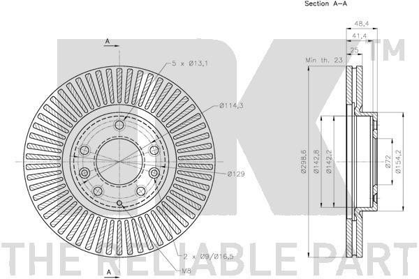 NK 313268 Bremsscheibe