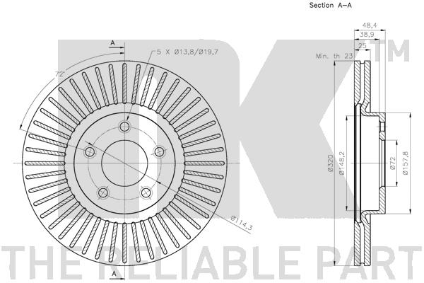 NK 313272 Bremsscheibe