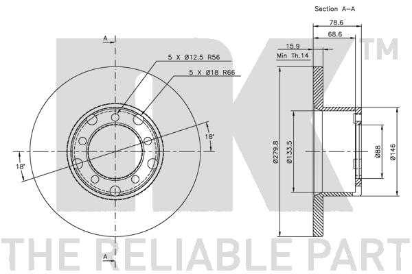 NK 313311 Bremsscheibe