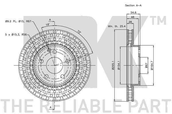 NK 313358 Bremsscheibe