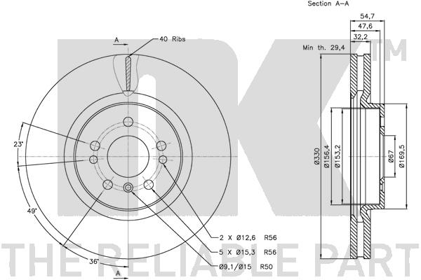 NK 313392 Bremsscheibe