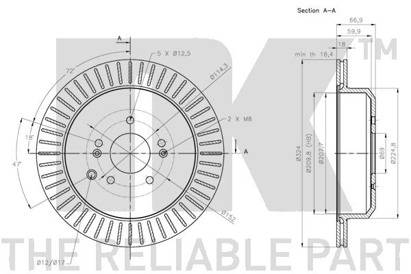 NK 313448 Bremsscheibe