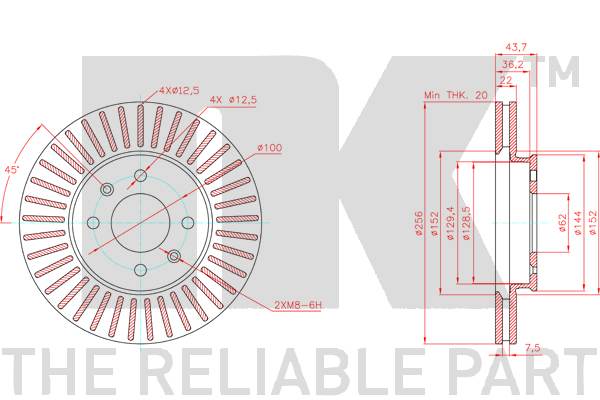 NK 313456 Bremsscheibe