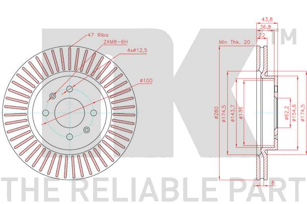 NK 313457 Bremsscheibe