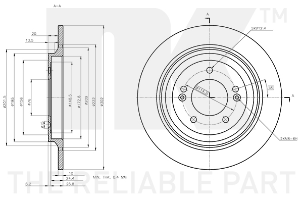 NK 313459 Bremsscheibe