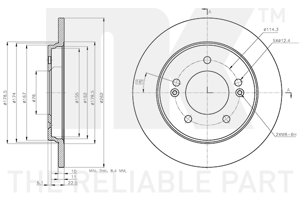 NK 313462 Bremsscheibe