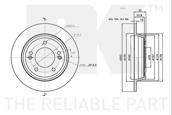 NK 313464 Bremsscheibe