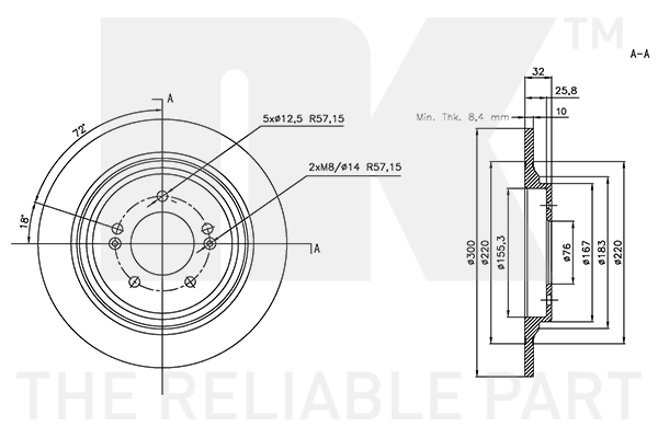 NK 313466 Bremsscheibe