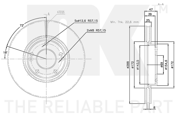 NK 313467 Bremsscheibe