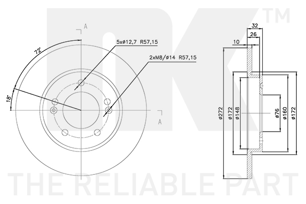 NK 313470 Bremsscheibe