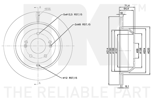 NK 313471 Bremsscheibe