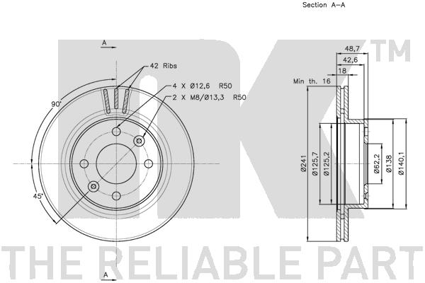 NK 313517 Bremsscheibe