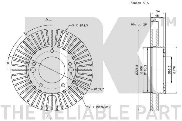 NK 313519 Bremsscheibe