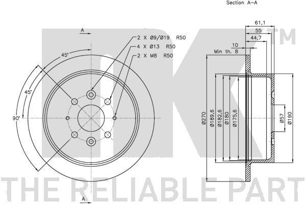 NK 313521 Bremsscheibe