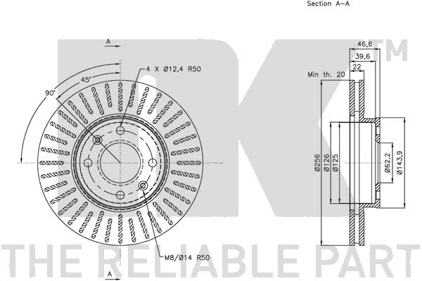 NK 313523 Bremsscheibe