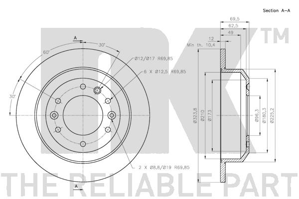 NK 313525 Bremsscheibe
