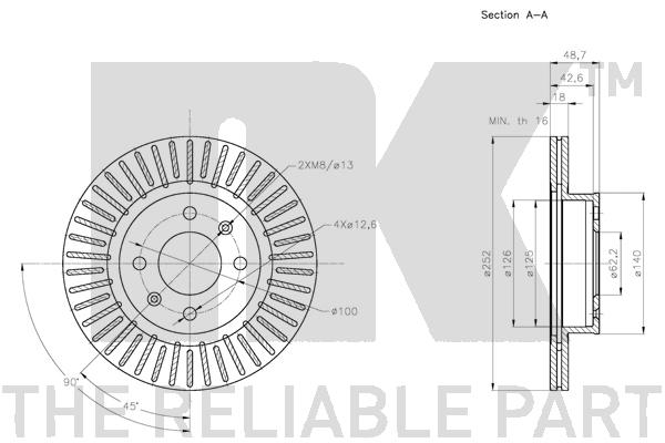 NK 313529 Bremsscheibe