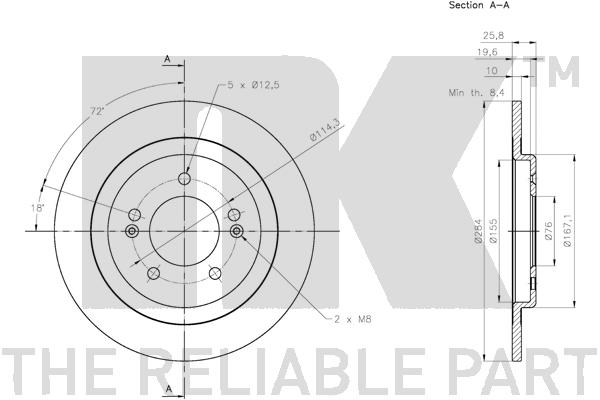NK 313541 Bremsscheibe