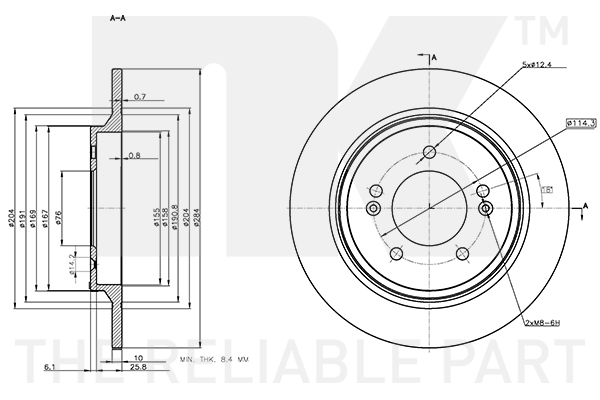 NK 313544 Bremsscheibe