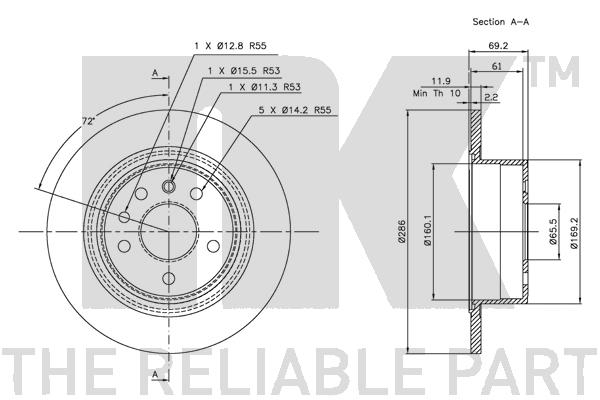 NK 313621 Bremsscheibe