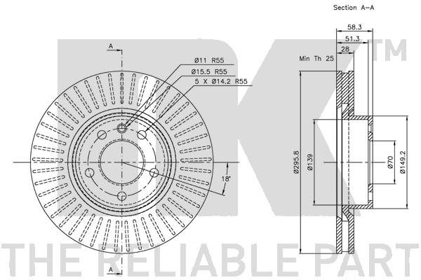 NK 313622 Bremsscheibe