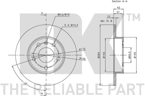 NK 313631 Bremsscheibe