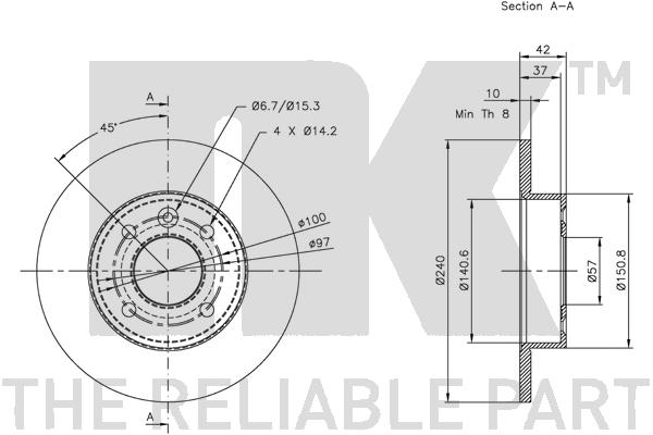 NK 313633 Bremsscheibe