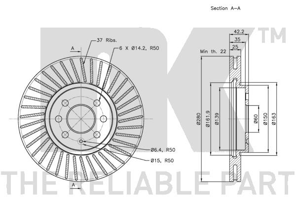 NK 313652 Bremsscheibe