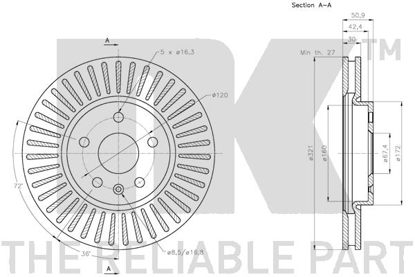 NK 313669 Bremsscheibe