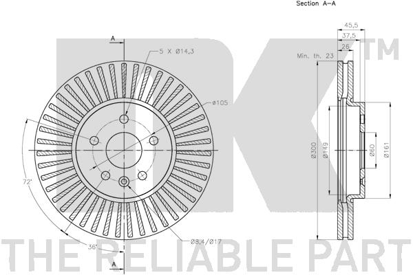NK 313677 Bremsscheibe